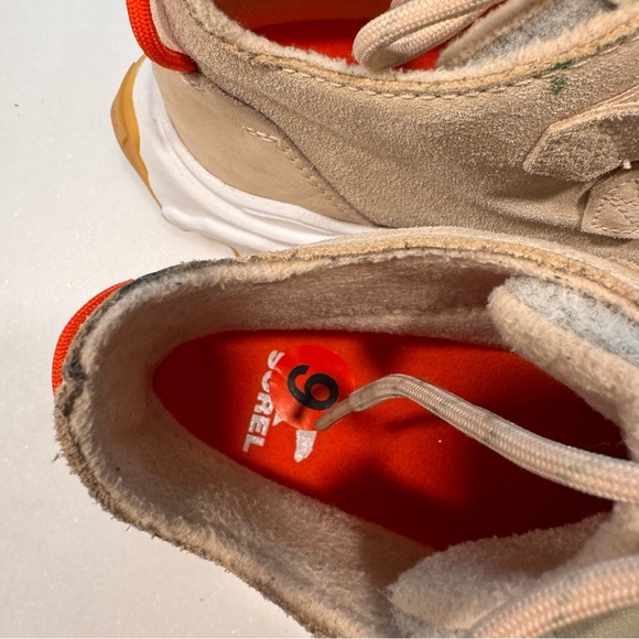 NEW SOREL Women’s Kinetic Breakthru Caribou Waterproof Boot US 6 EU 37 Beige - Picture 6 of 13